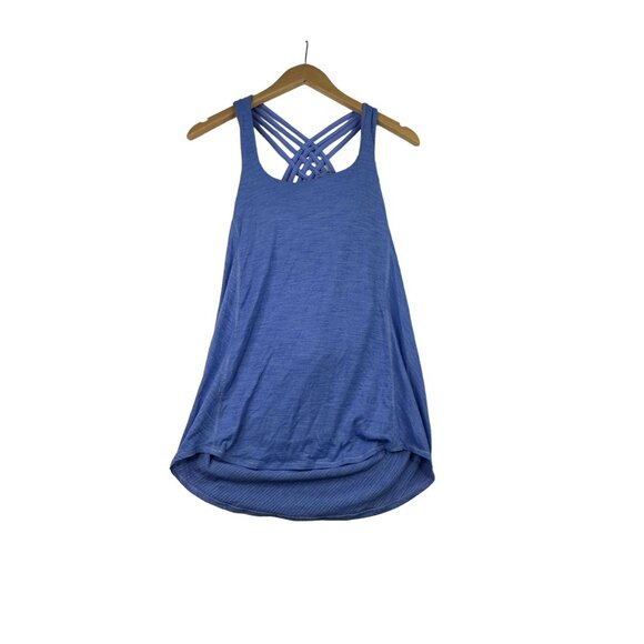 Lululemon Wilk Scoop Heathered Tank size 6 Purple‎ - Picture 1 of 6